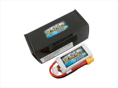 Gens Ace Soaring Series LiPo - 3S 11.1V 1300mAh 30C - XT60