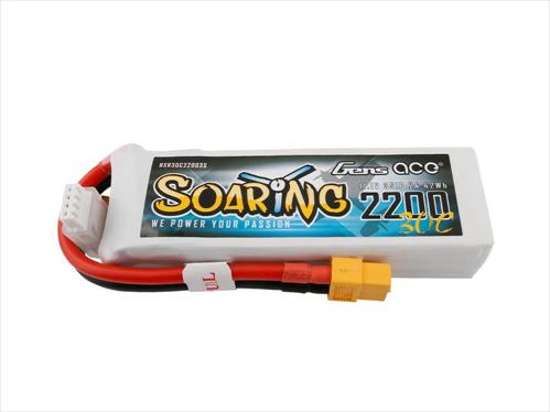 Gens Ace Soaring Series LiPo - 3S 11.1V 2200mAh 30C - XT60