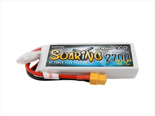 Gens Ace Soaring LiPo - 3S 11.1V 2700mAh 30C with XT60