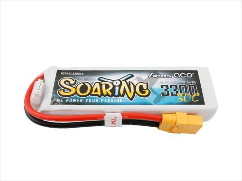 Gens Ace Soaring LiPo - 4S 14.8V 3300mAh 30C with XT90