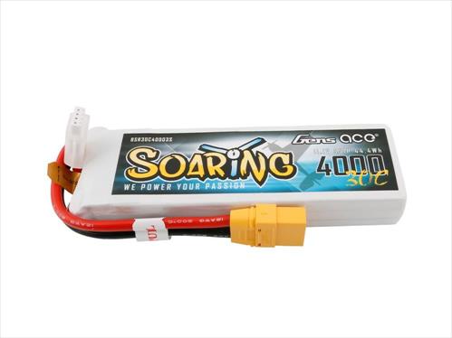 Gens Ace Soaring Series LiPo - 3S 11.1V 4000mAh 30C - XT90