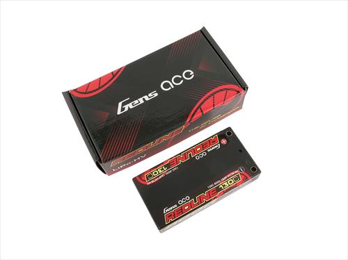 Gens Ace HV LiPo Shorty Hard Case - 1S 3.8v 8000mAh 130C - 4mm Tubes