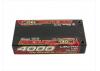 Gens Ace HV LiPo Shorty Hard Case - 2S 7.6V 4000mAh 130C - 4mm Tubes