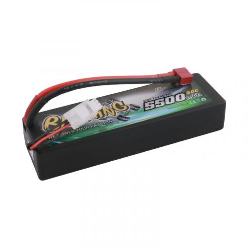 Gens Ace Hard Case 2S LiPo 5500mAh 50C - Deans