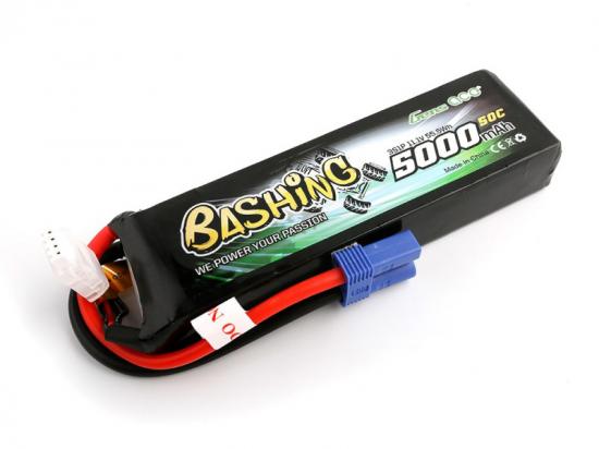 Li-Po Car 3S 11.1V 5000mAh 50C Bashing with EC5