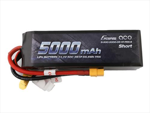 Gens Ace Soft Case 3S 11.1v LiPo 5000mAh 50C - XT60 Short
