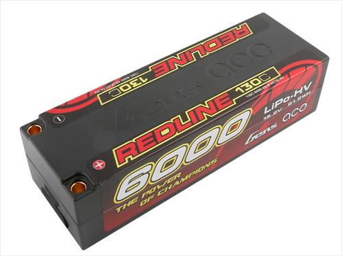 Gens Ace HV LiPo Hard Case - 4S 15.2V 6000mAh 130C - 5mm Tubes