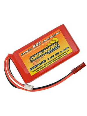 Overlander 450mAh 40C 2S LiPo Battery for Blade 130 X