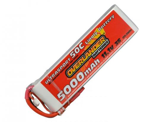 5000mAh 3S 11.1v 50C LiPo Battery - Overlander Ultrasport