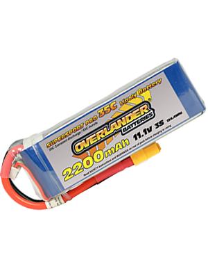 Overlander Sport LiPo 2200MAh 3S 11.1v - 35C With XT60 Connector