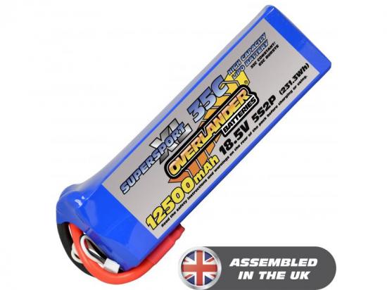12500mAh 5S2P 18.5v 35C LiPo Battery - Overlander SupersportXL