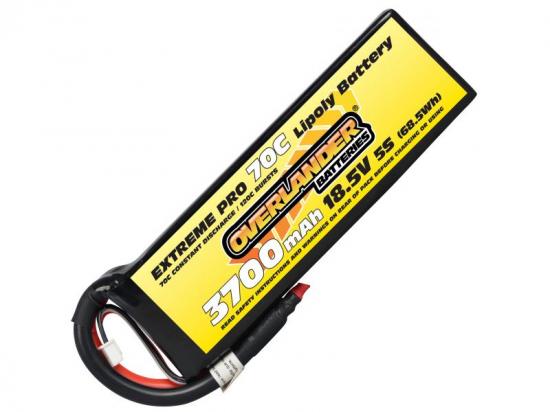 3700mAh 5S 18.5v 70C LiPo Battery - Overlander Extreme Pro