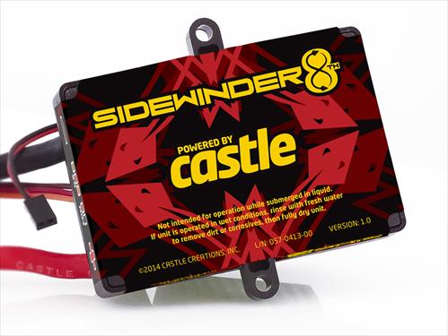 Castle Creations Sidewinder 8Th ESC - 25.2V ESC - 8A Peak Bec - Wp