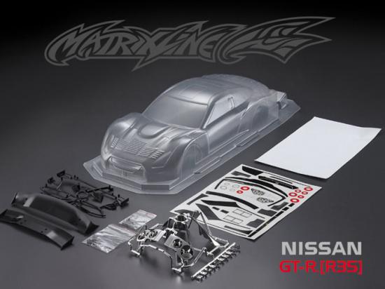 MatrixLine Nissan GTR (R35) Clear Bodyshell - 190mm