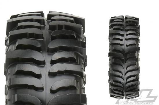 ProLine Interco Bogger 1.9 G8 Rock Terrain Truck Tyres on IMPULSE Black Beadlock Wheels (2) ** CLEARANCE **