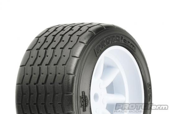 ProLine Protoform Vta Rear Tyres 31mm Mounted On White Wheels (2)