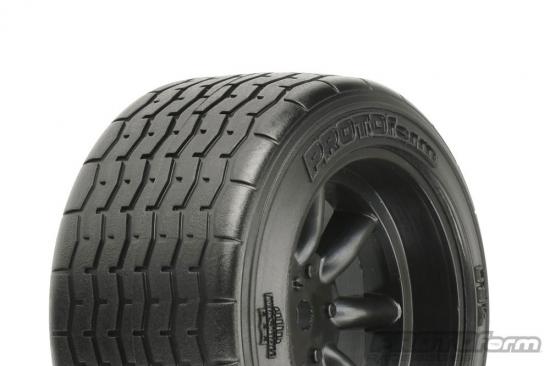 ProLine Protoform Vta Rear Tyres 31mm Mounted On Black Wheels (2)