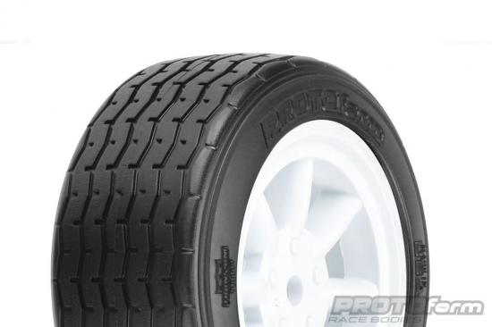 ProLine Protoform Vta Front Tyres 26mm Mounted On White Wheels (2)