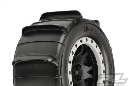 ProLine Slingshot 4.3 Pro-Loc Sand Tyres Mounted on IMPULSE X MAXX Wheels (2)