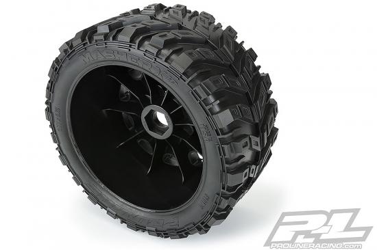 ProLine Masher X HP Belted X-MAXX Tyres - Pre Mounted (F/R) ** CLEARANCE **