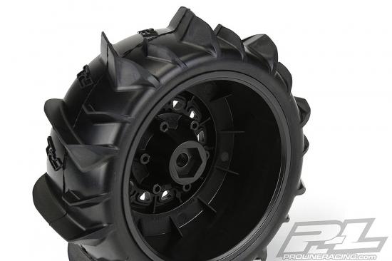 ProLine Dumont Paddle SC Tyres On Black Raid 6x30 SC Wheels (2) ** CLEARANCE **