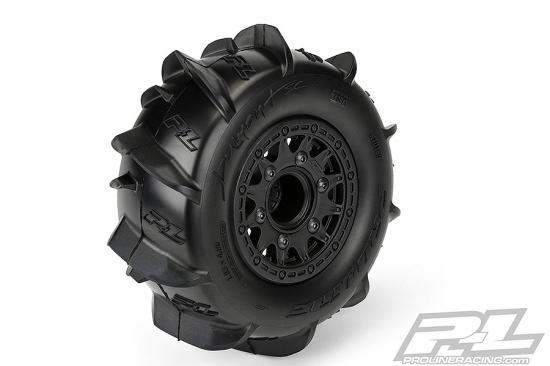ProLine Dumont Paddle SC Tyres On Black Raid 6x30 SC Wheels (2) ** CLEARANCE **