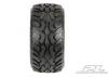 ProLine Dirt Hawg Tyres Mounted on Desperado Wheels - Fits Traxxas 1:16 Mini E-REVO, Etc - 1 Pair