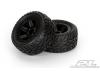 ProLine Dirt Hawg Tyres Mounted on Desperado Wheels - Fits Traxxas 1:16 Mini E-REVO, Etc - 1 Pair