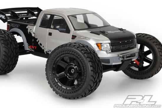 ProLine Dirt Hawg Tyres Mounted on Desperado Wheels - Fits Traxxas 1:16 Mini E-REVO, Etc - 1 Pair