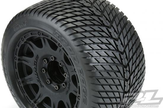 ProLine Road Rage 3.8 Tyres Mounted on Raid Black 8X32 Wheels - 17mm Hex