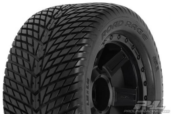 ProLine Road Rage 3.8 Mounted on Black Desparado 1/2 Inch Offset Wheels - 17mm Hex