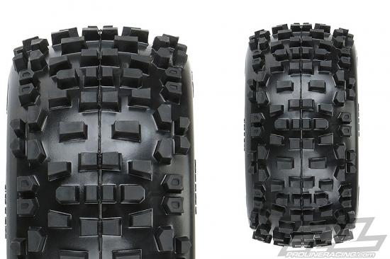 ProLine Badlands 3.8 Tyres Mounted on Raid Black 8X32 Wheels - 17mm Hex