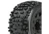 ProLine Badlands 3.8 Tyres Mounted on Raid Black 8X32 Wheels - 17mm Hex