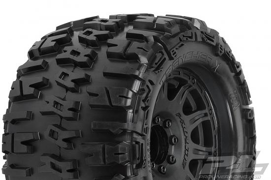 ProLine Trencher X 3.8 Tyres Mounted on Raid Black 8X32 Wheels - 17mm Hex