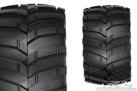 ProLine Masher 3.8 Mounted on Black Desparado 1/2 Inch Offset Wheels - 17mm Hex
