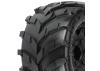 ProLine Masher 2.8 Tyres Mounted on Black Raid 6X30 Removable Hex Wheels - 12mm Hex ** CLEARANCE **