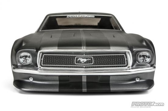 Protoform 1968 Ford Mustang VTA Clear Bodyshell - 200mm