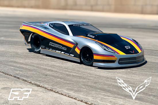 ProLine Protoform Chevrolet Corvette C7 Pro-Mod Drag Body For Modified Traxxas Slash