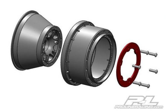 ProLine Split Six 2.2/3.0 Inch Bead-Loc Front Wheels (2) For SC10