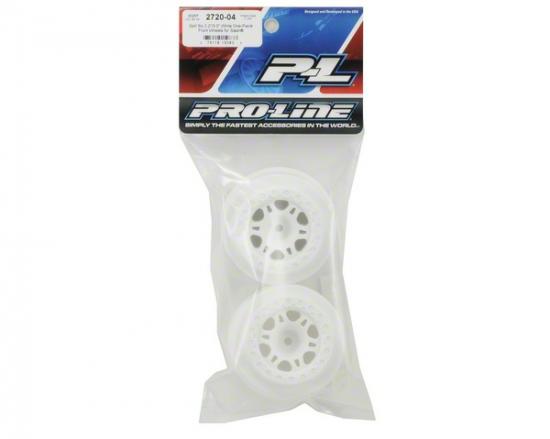ProLine Split Six Wheels - Fits Slash 2WD Front - White - 1 Pair