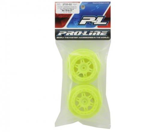 ProLine Split Six Wheels For Traxxas Slash 4x4 - Yellow - 1 Pair