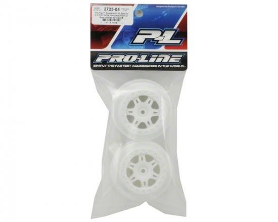 ProLine Split Six Wheels For Traxxas Slash 4x4 - White - 1 Pair