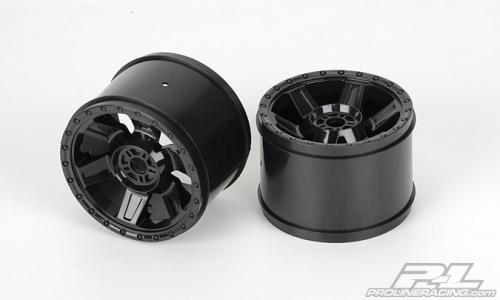 Proline Desperado 3.8 (Traxxas Style Bead) Black 17mm Wheels - 1/2 Inch Offset