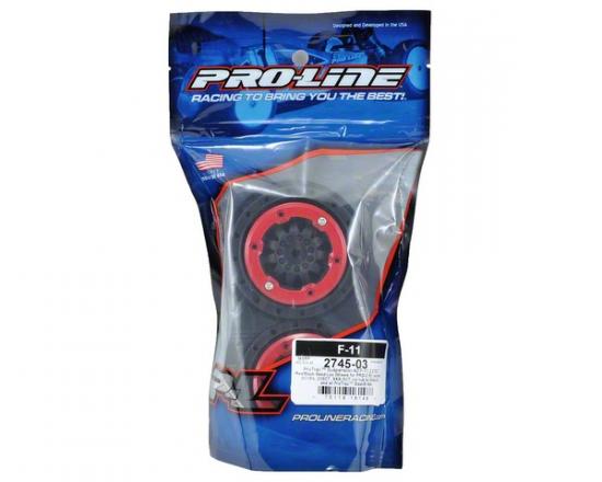ProLine Protrac Susp. Kit F-11 2.2/3.0 Red/Black Beadloc Wheels ** CLEARANCE **