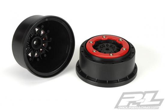 ProLine Protrac Susp. Kit F-11 2.2/3.0 Red/Black Beadloc Wheels ** CLEARANCE **