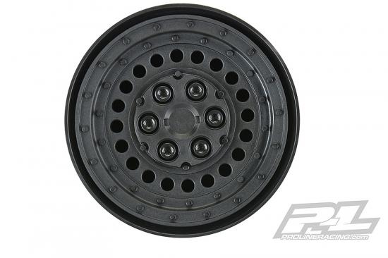 ProLine Carbine 1.9 Black Internal Beadloc Dually Wheels (2)