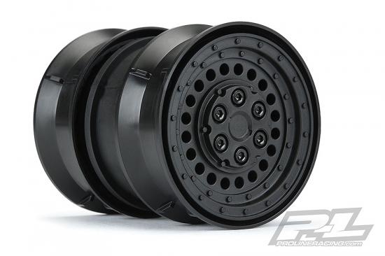 ProLine Carbine 1.9 Black Internal Beadloc Dually Wheels (2)