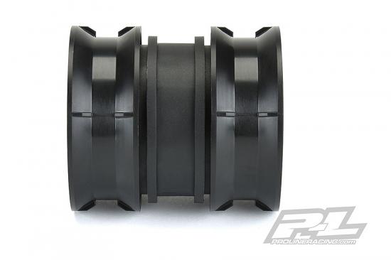 ProLine Carbine 1.9 Black Internal Beadloc Dually Wheels (2)