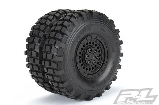ProLine Carbine 1.9 Black Internal Beadloc Dually Wheels (2)
