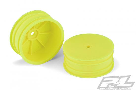 ProLine Velocity 2.2 Hex 2WD Front Yellow Wheels Tlr 22 5.0